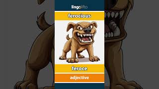 🇬🇧🇷🇴 ferocious  feroce  vocabulary builder  learn English  să învățăm engleza [upl. by Diraj]