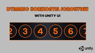 Create Dynamic Horizontal ScrollView with Unity UI [upl. by Nyvlem]