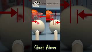 Pool Ball Ghost Aimer Ball Aim Tool shorts pool aim ghost ghostball shortstoponpool tool [upl. by Eldrida]