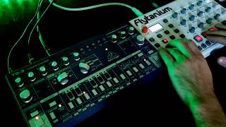 Behringer TD3  Elektron ModelSamples Jam  quotAcid Housequot [upl. by Lovel]