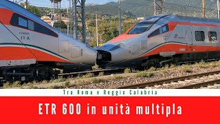 ETR 600 in doppia composizione a Sapri [upl. by Needan]