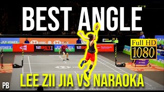 60FPS LEE ZII JIA 李梓嘉 BEST COURT ANGLE 🔥  Yonex All England Open 2024  R32  v Kodai Naraoka [upl. by Oliver640]