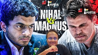 Can Nihal Sarin stop Magnus Carlsens magic  World Rapid Team Championships 2024 [upl. by Garibull549]