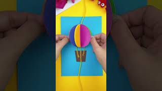 Use cardboard to make simple and fun hot air balloonsCreative handicraftKindergarten handicraft [upl. by Ballard971]