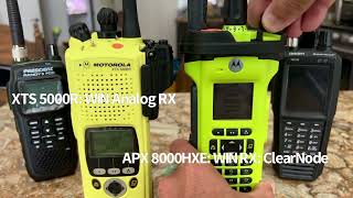 Motorola XTS 5000R Analog RX WIN System Motorola APX 8000HXE ClearNode RX WIN System [upl. by Malorie]