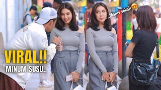 VIRAL DI SUAPIN SUSU SAMA CEWEK CANTIK BIKIN SALTING [upl. by Amsirahc]