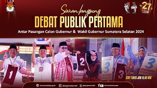 🔴 LIVE Debat Publik Pertama Antar Pasangan Calon Gubernur amp Wakil Gubernur Sumsel Pemilihan 2024 [upl. by Minoru]