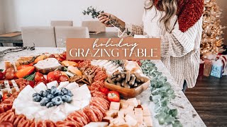 EASY HOLIDAY GRAZING TABLE  how to make a charcuterie spread that will amaze your guests [upl. by Selhorst543]