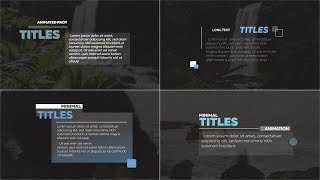 Long Description Titles  Premiere Pro MOGRT Template [upl. by Killigrew]