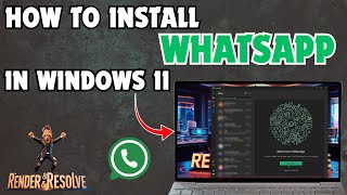 Whatsapp install in windows 11  how to install Whatsapp in Windows 11  Start Whatsapp in Windows [upl. by Wolford]