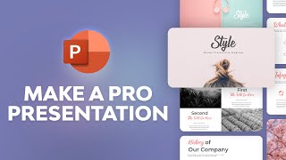 How to Make Professional PowerPoint Presentations With PPT Templates [upl. by Aerdnaid361]