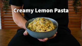 Creamy Garlic Lemon Pasta  One Of The Easiest Pasta Recipes [upl. by Tor]