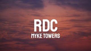 Myke Towers  RDC LetraLyrics [upl. by Inaffets]