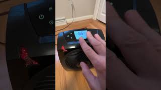 Vornado room heater how to change from Fahrenheit to Celsius and auto dimming ￼￼ [upl. by Ennovahs]