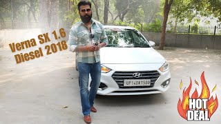 Second hand Verna SX 16 Diesel Top Model 2018  Price amp Review  The Car Point [upl. by Milda]