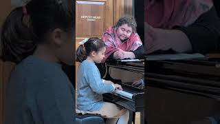 Alicia works on Bach Concerto with Plamena Mangova [upl. by Ermey]