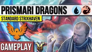 Magic Arena Prismari Dragons LE deck du Strixhaven Championship  Gameplay  MTGA Standard [upl. by Assela]