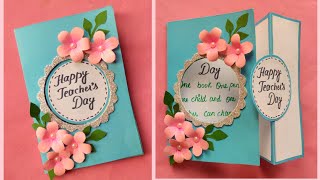 DIY  Happy Teachers Day Card  Teacher’s Day Card  Greetings Card for Teachers Day [upl. by Itnahs]