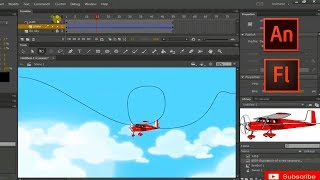 How to create a simple Airplane Animation  2D Animation Tutorial [upl. by Eanram204]