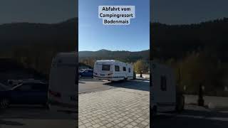 Abfahrt vom Campingresort Bodenmais Herbst 2024 urlaub dethleffs wohnwagen camping tiguanrline [upl. by Charles]