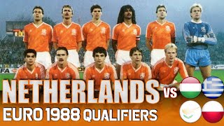 NETHERLANDS Euro 1988 Qualification All Matches Highlights  Road to West Germany [upl. by Annuahs]