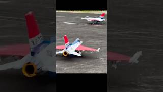 2 Warbirds Takeoff  HSDJETS F16 V21 Foam Turbine Jet rcturbine hsdjets rcwarbird jets rcjet [upl. by Dorcia]