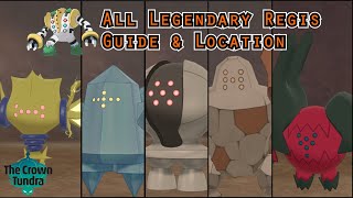 How to Catch All 6 Legendary Regis in Pokemon Crown Tundra amp Location [upl. by Tapes772]