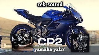 BEGINILAH SUARA MESIN CP2 YAMAHA YZFR7 2021 ATAU MT07 [upl. by Seko]