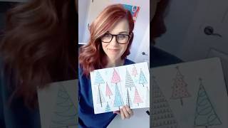 Easy Watercolor Christmas Trees [upl. by Maier]