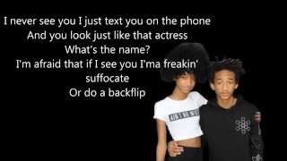 Jaden Smith  PCH ft Willow Smith Official Lyrics Video [upl. by Ateiram271]