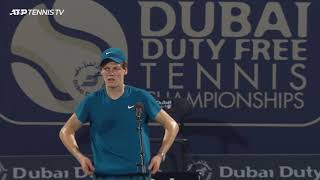 Jannik Sinner  PostMatch Interview  R3 2021 Dubai Duty Free Tennis Championships [upl. by Beyer759]