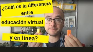 Diferencias entre educación a distancia virtual y en línea [upl. by Atikam]