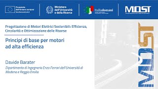 Principi di base per motori ad alta efficienza Davide Barater [upl. by Eelam]