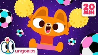 Celebrate SOCCER with these FOOTBALL SONGS FOR KIDS 👟⚽ Lingokids [upl. by Jangro56]