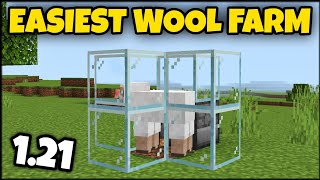 EASIEST WOOL FARM IN MINECRAFT 121 [upl. by Petronilla900]