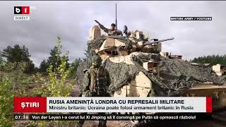 RUSIA AMENINȚĂ LONDRA CU REEPRESALII MILITAREȘtiri B1TV7 mai 2024 [upl. by Satterlee]