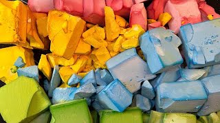 90K Subs Part 4  Rainbow Dyed Gymchalk Blocks [upl. by Alegnasor]