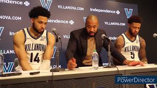 Villanova University Mens Basketball Post Game Press Conference 2142023 [upl. by Llerrahs]