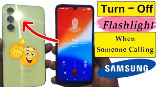 How to Turn Off Flashlight Notification in Samsung 2024 [upl. by Naman]