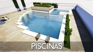 MINECRAFT LAS MEJORES PISCINAS PARA TUS CASAS [upl. by Lamori]