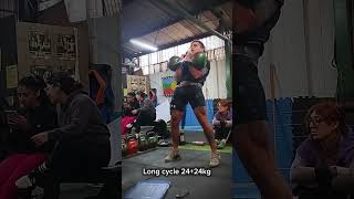 Sergio Inostroza  10 Long cycle 2424kg 75 reps  Girevoy Sport [upl. by Farman]