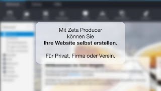 Website erstellen mit Zeta Producer [upl. by Bartie]