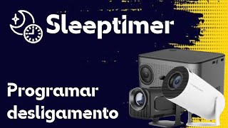 ATUALIZADO  Programar desligamento no Projetor HY300 Sleep timer [upl. by Isiad]