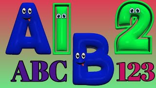 Learn ABC And 123 Videos For Toddlers  kids Basic Learning Videos For Children  Learn Videos abcd [upl. by Colombi767]