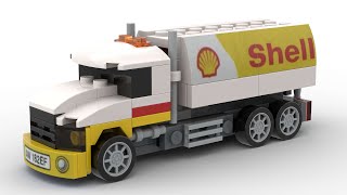 Lego 40196 Shell Tanker Speed Build Studio Bricklink LDD by PLegoBB [upl. by Ainosal835]