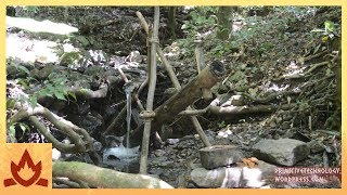 Primitive Technology Water powered hammer Monjolo [upl. by Haakon445]