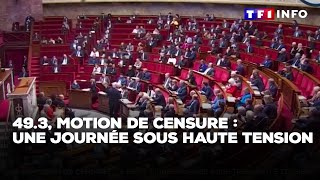 493 motion de censure  une journée sous haute tension｜TF1 INFO [upl. by Gabrila]