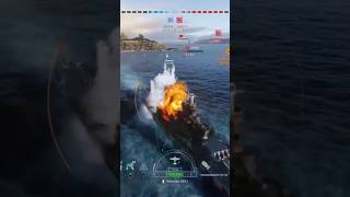 IJN Kaga VS USS Iowa  World of Warships Legends shorts wowslegends [upl. by Oiled719]