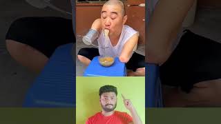 Faded song  Disabled handless man eating food virel shorts ytshorts [upl. by Yllatan906]