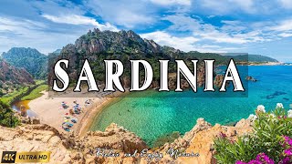 VOLANDO SOBRE SARDINIA 4K  Increíble paisaje natural hermoso con música relajante  VÍDEO 4K UHD [upl. by Nandor730]